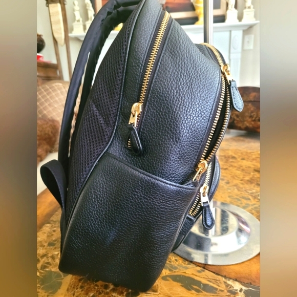 Coach Black Leather Backpack - Picture 5 of 10